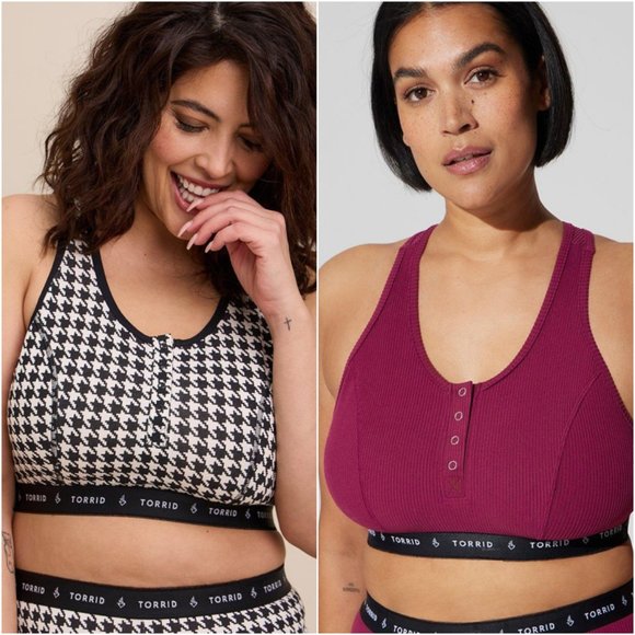 torrid Other - 2 ~ Torrid 3 Lightly Lined Rib Henley Bralettes 3X 22 24